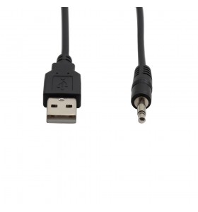 USB to 3.5mm mono male cable  Automobile AUX audio conversion cable